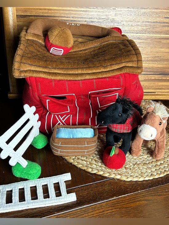 FAO Schwarz Other - FAO SCHWARZ Plush Horse Pony Red Barn Stable RARE And Retired